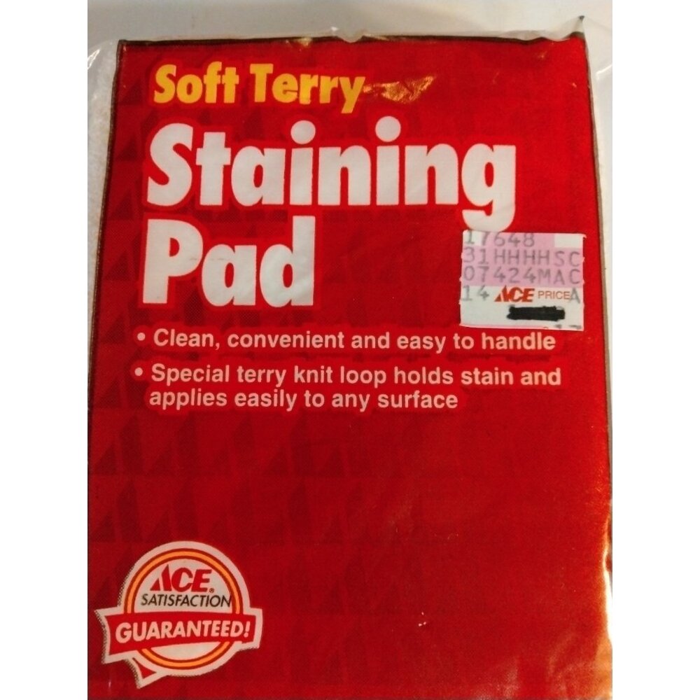 Ace Staining Pad Terry Knit Any Surfaces 5 in 17648 USA - Picture 2 of 6